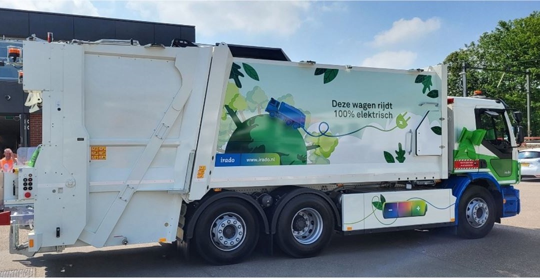Irado presenteert eerste elektrische vuilnisauto