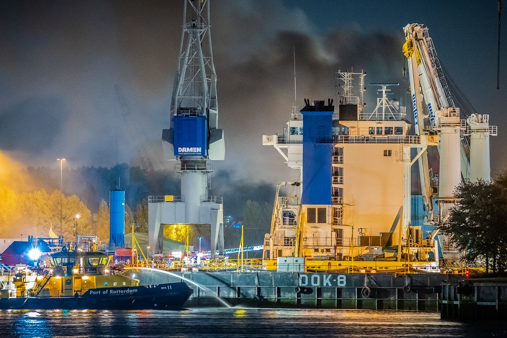 Er wordt nog steeds geblust in de Wiltonhaven