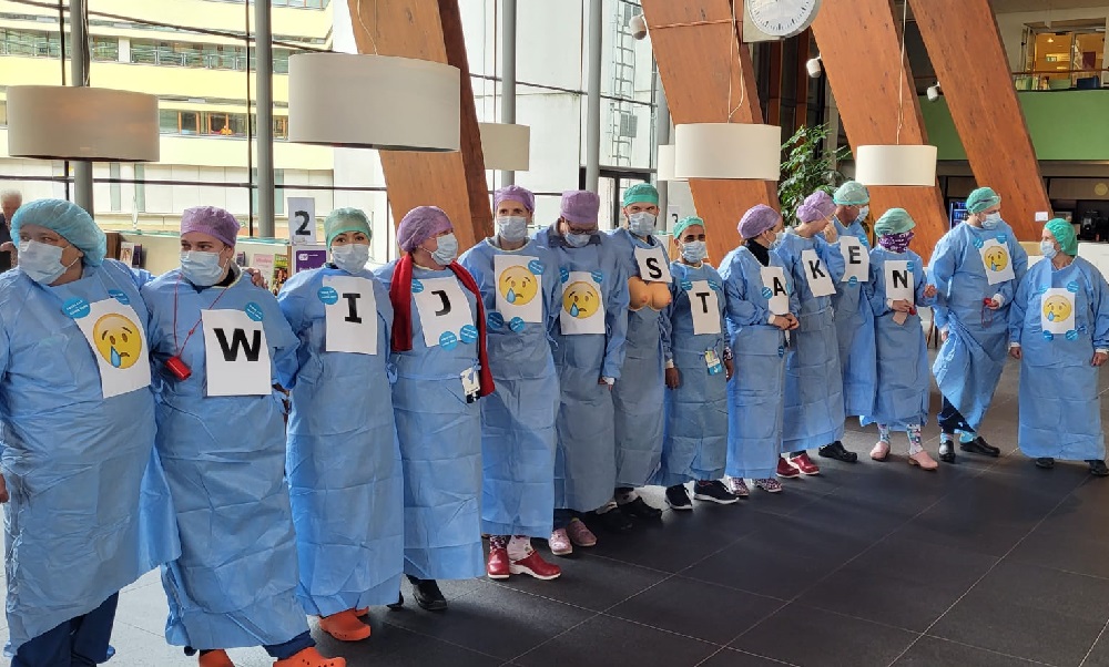 Werkonderbreking in Franciscus Vlietland