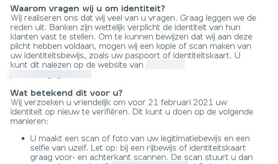 Géén scan van paspoort of ID en niet je selfie naar DigiD e-mailen