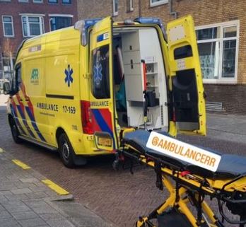 Man van ladder gevallen 