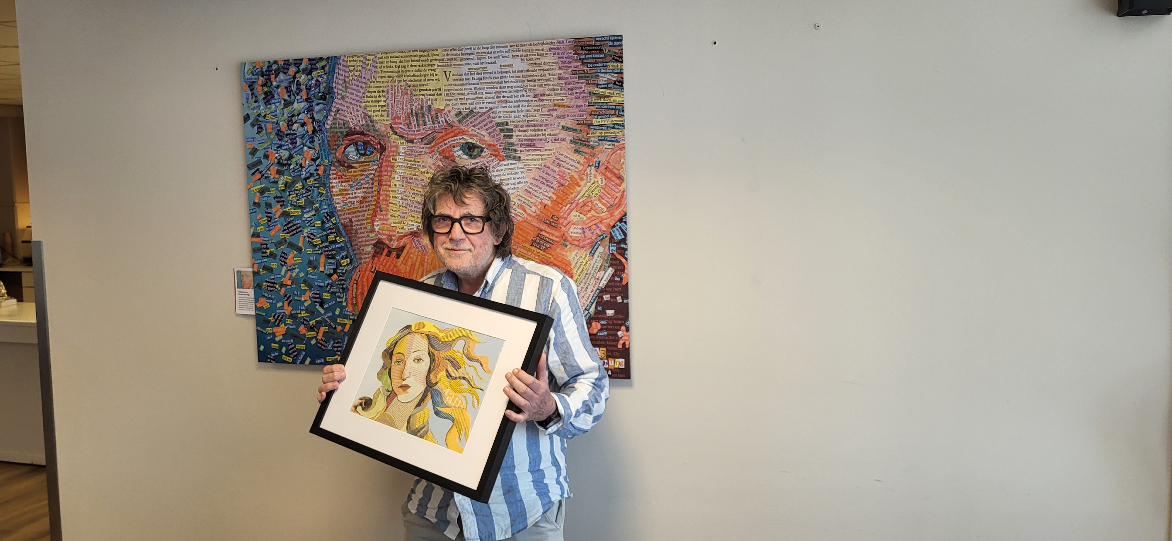 Adri Edenburg maakt KnipArt, een zelf verzonnen kunstvorm