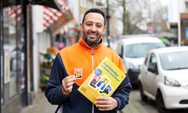 Je kunt vanaf a.s. dinsdag bewoners en ondernemers uit Zuid en West sparen