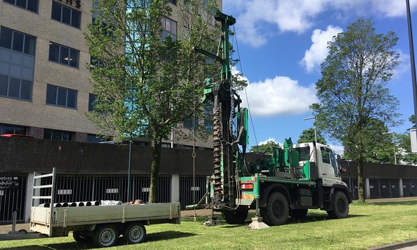 Grondboring tot acht meter diep aan Schievesteweg 