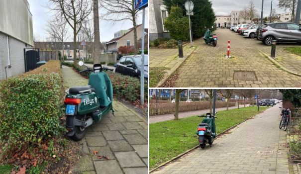 Verkeerd geparkeerde deelscooters op de bon