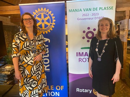 Manja van de Plasse is districtsgouverneur Rotary Nederland