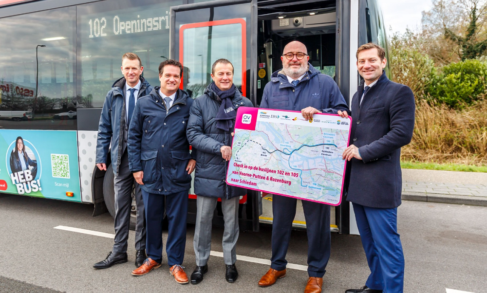 Buslijnen verbinden Voorne-Putten en Rozenburg met Schiedam