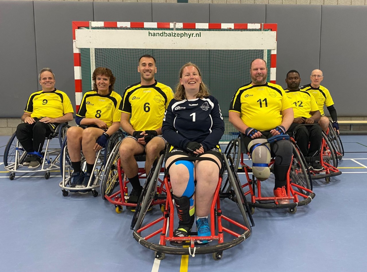  Rolstoelhandbal Ventura viert eerste lustrum 