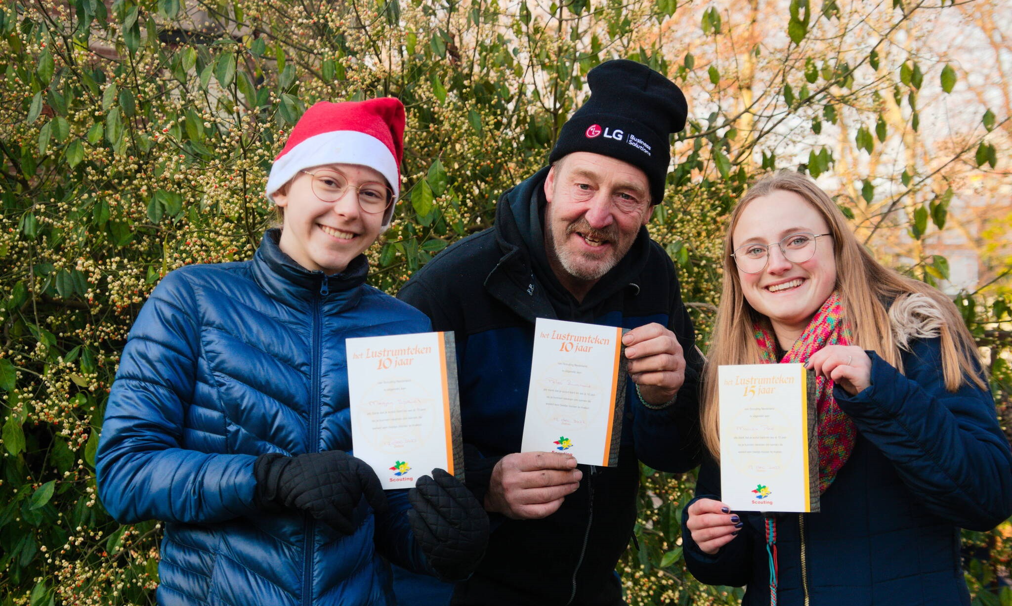 Scouting Tono eert drietal vrijwilligers