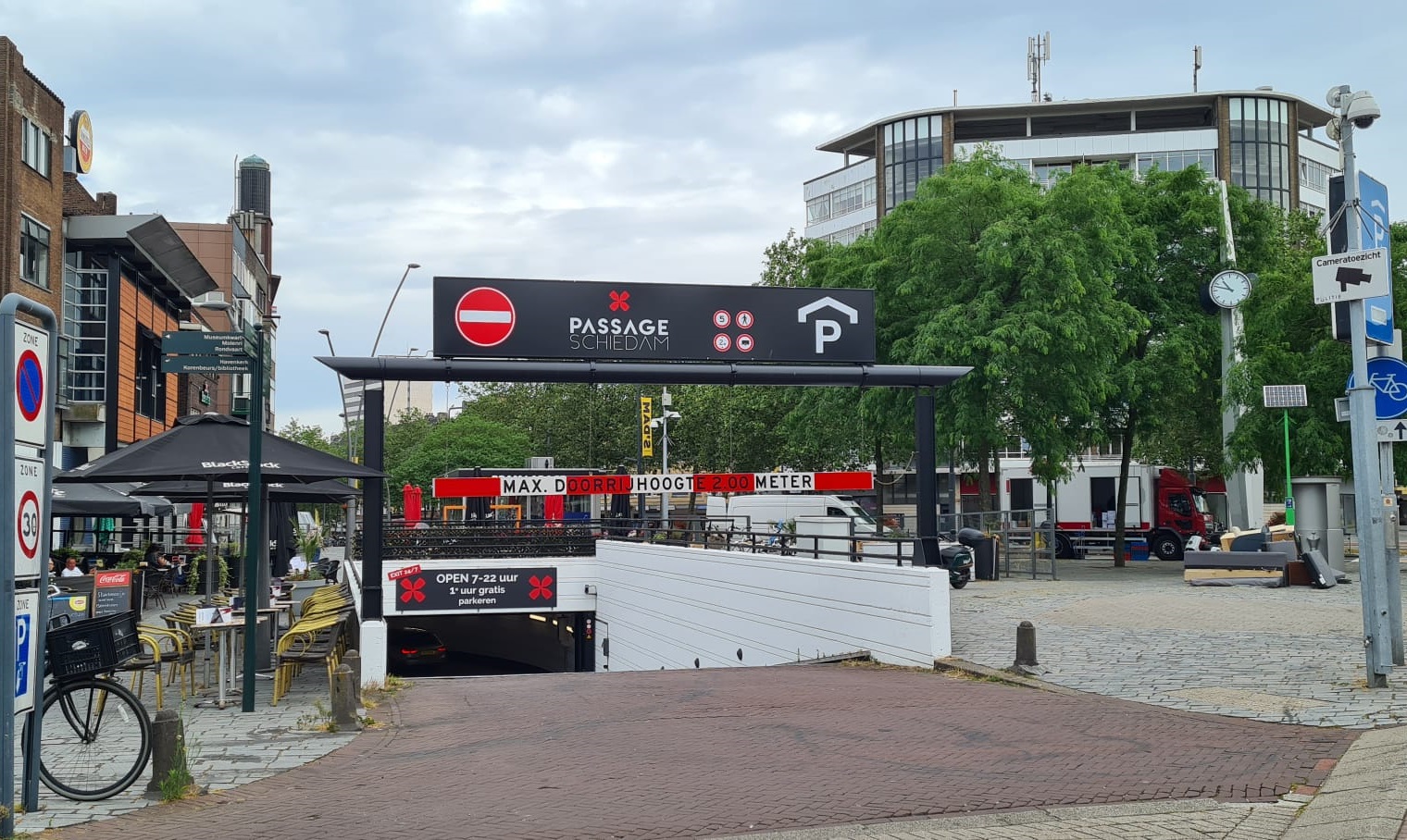 Parkeergarage Passage is weer open