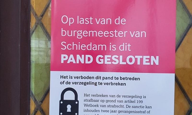 Illegaal bordeel in Schiedam Oost gesloten
