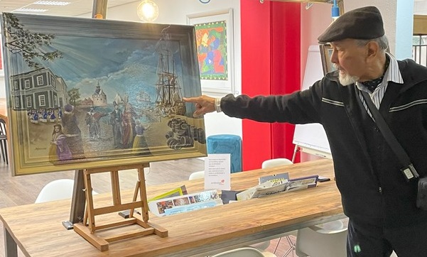 Rudi Atman gaat schilderijen historisch Schiedam exposeren