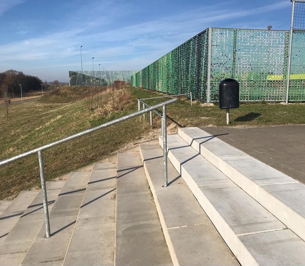 De trap bij Sportpark Willem-Alexander is weer tiptop