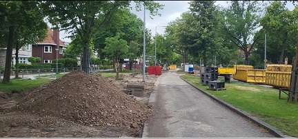 Opgebroken BK-laan lastig voor verkeer en bewoners