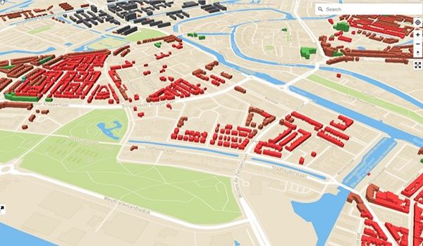 App waarmee je van veel huizen in Schiedam kunt zien hoe de fundering is