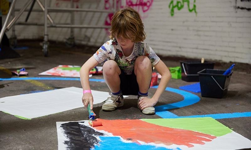 Kinderen kunnen grote kunst maken in het grootste atelier van Schiedam