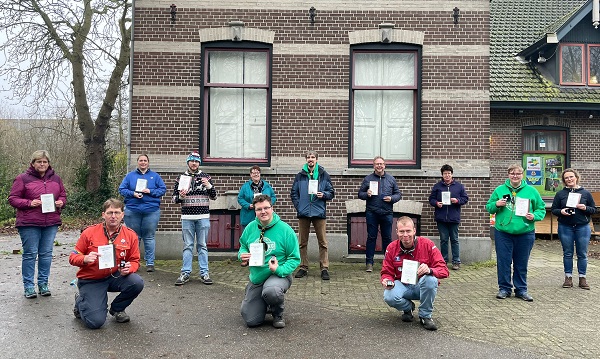 Jubilerende vrijwilligers bij Scouting Tono-groep