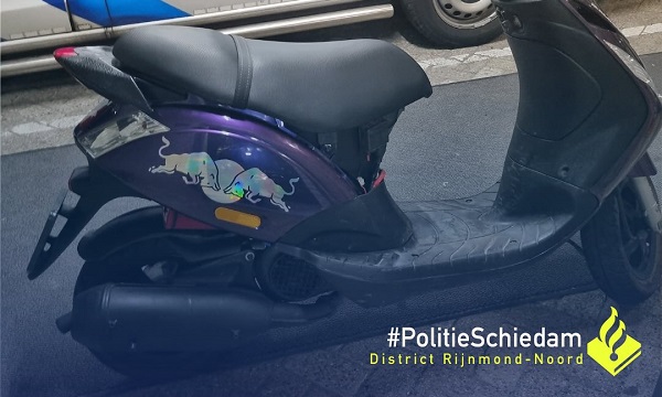 Inbeslagname van scooter die op rollenbank 115+ km haalt