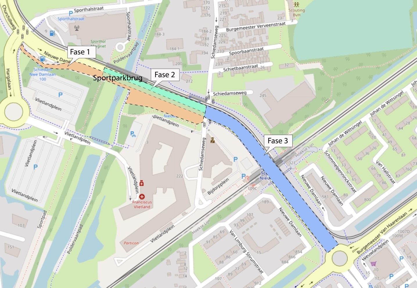 Nieuwe Damlaan en brug over Poldervaart worden opgeknapt