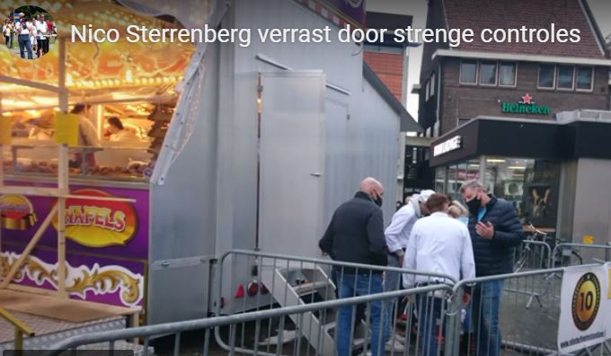 Onaangekondigde controle door Belastingdienst en boa's van Oliebollenkraam Nico Sterrenberg