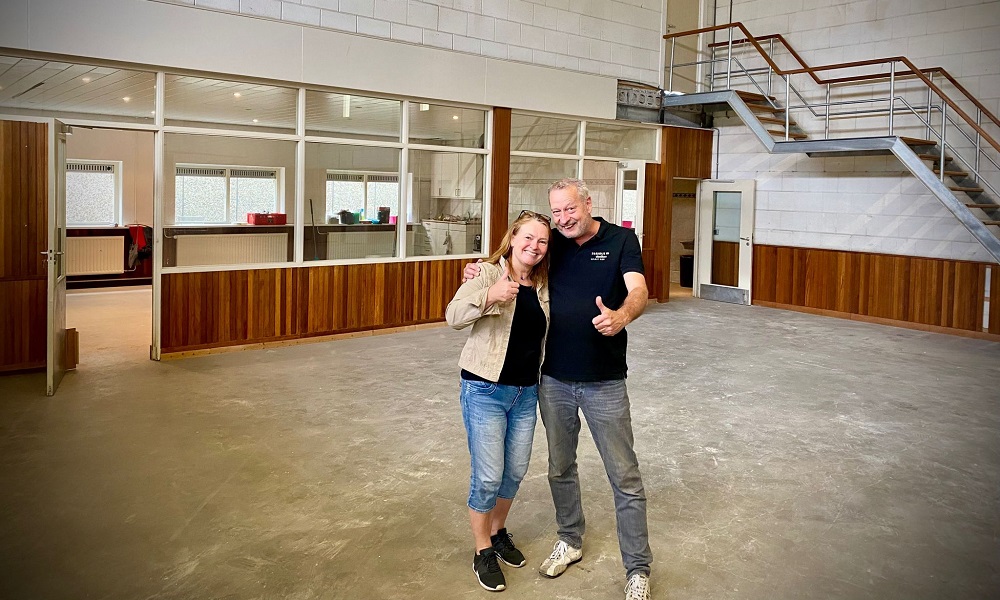 Rob en Alwine meteen aan de slag op hun nieuwe locatie 