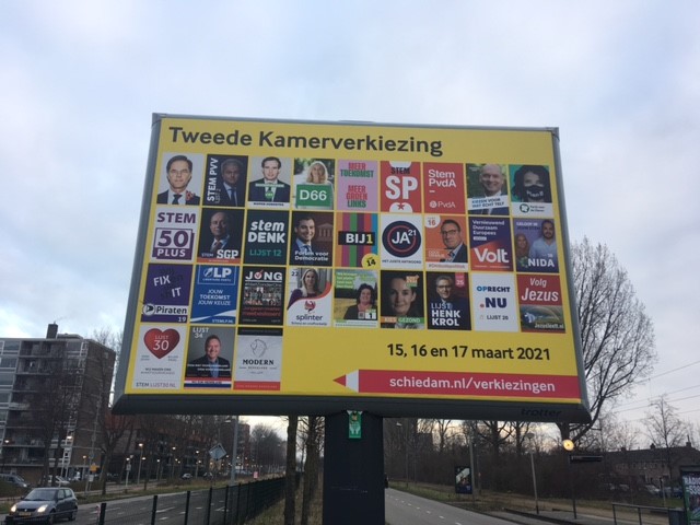 VVD, D66, PvdA, Partij voor de Dieren, DENK en FvD boeken winst in Schiedam