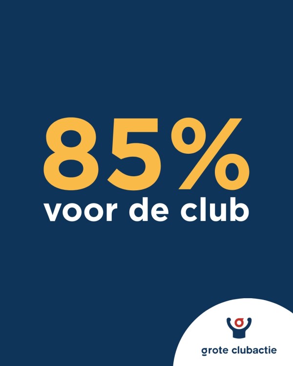Grote Clubactie verhoogt afdracht structureel naar 85%