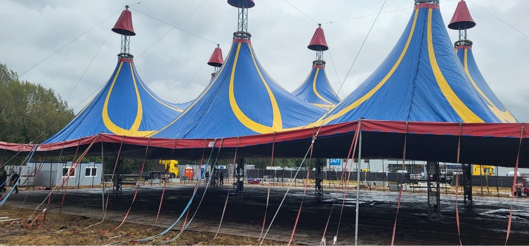 Circustent bij de Gamma: komt hier het circus?