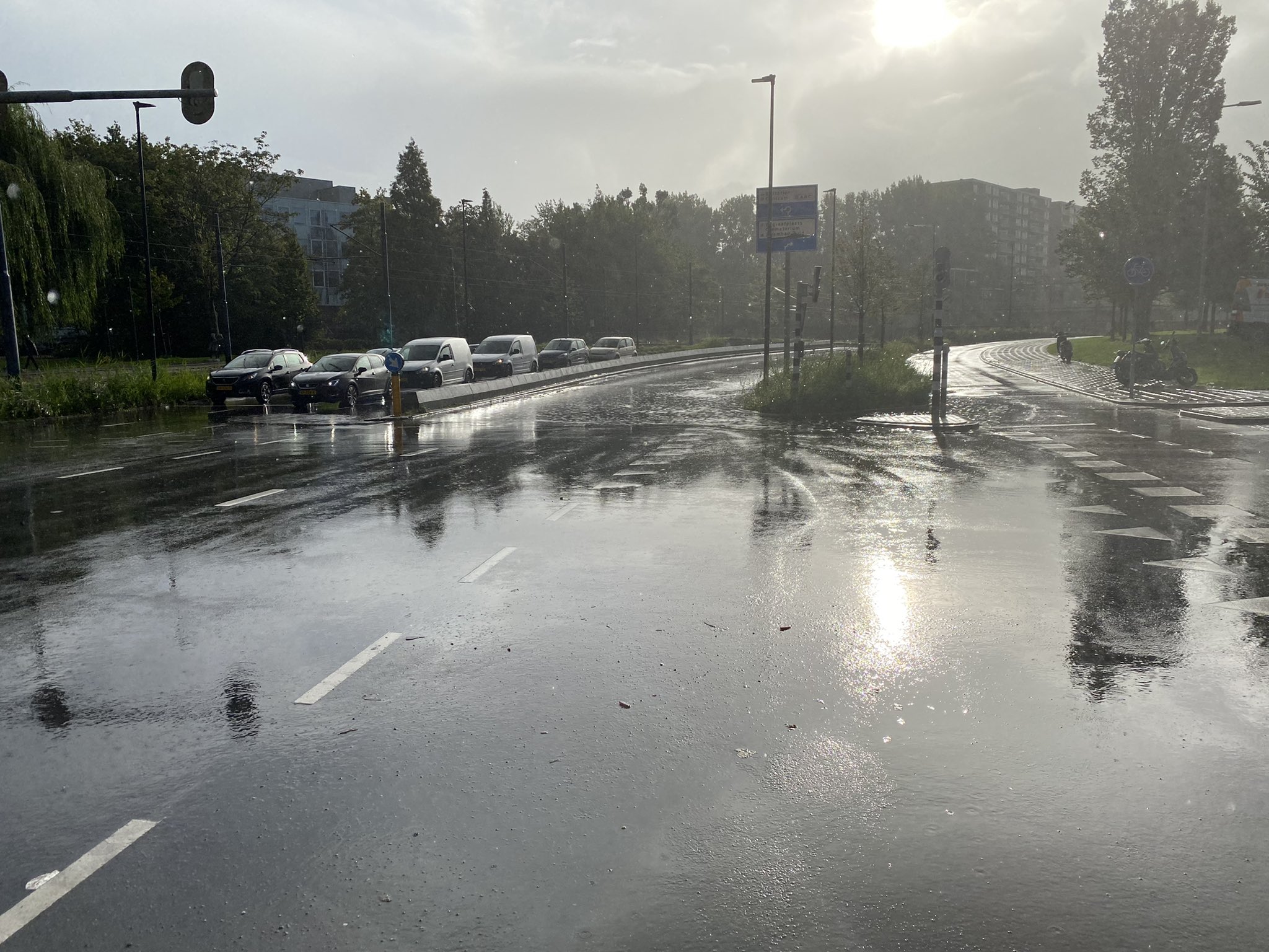 Wateroverlast is opgelost door doorspuiten van een duiker