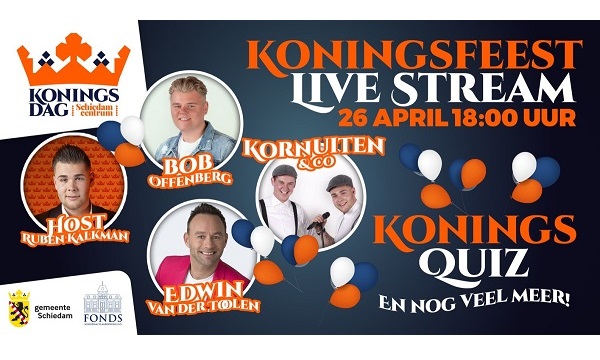 Vier het mee via de LIVE stream op schiedamcentrum.nl