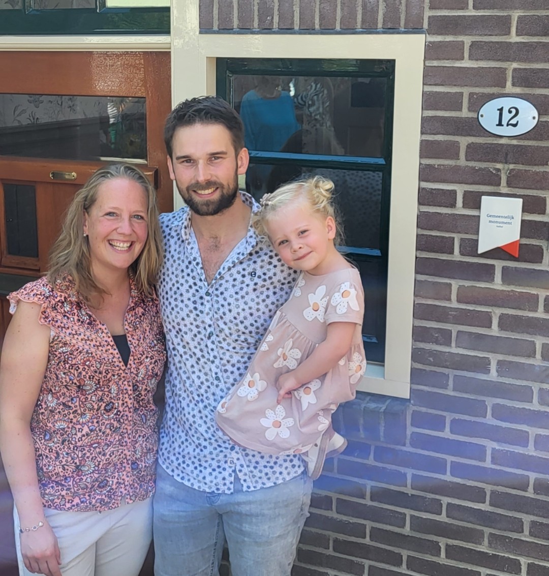 Schildje Historische Vereniging voor pand Kerklaan 12