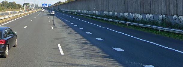 A20 richting Hoek van Holland afgesloten