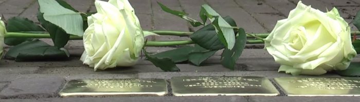 Onthulling van 21 Stolpersteine voor joodse Schiedammers