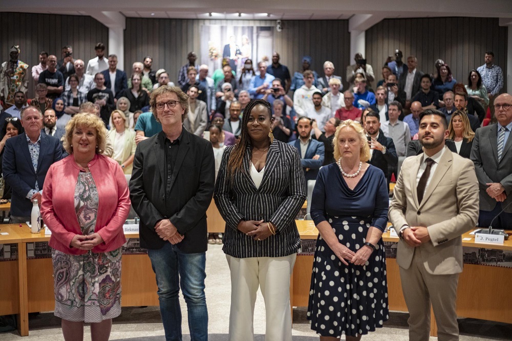 De nieuwe wethouders zijn donderdagavond beëdigd