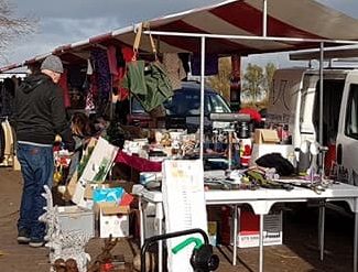 Rommelmarkt op het Dreesplein 