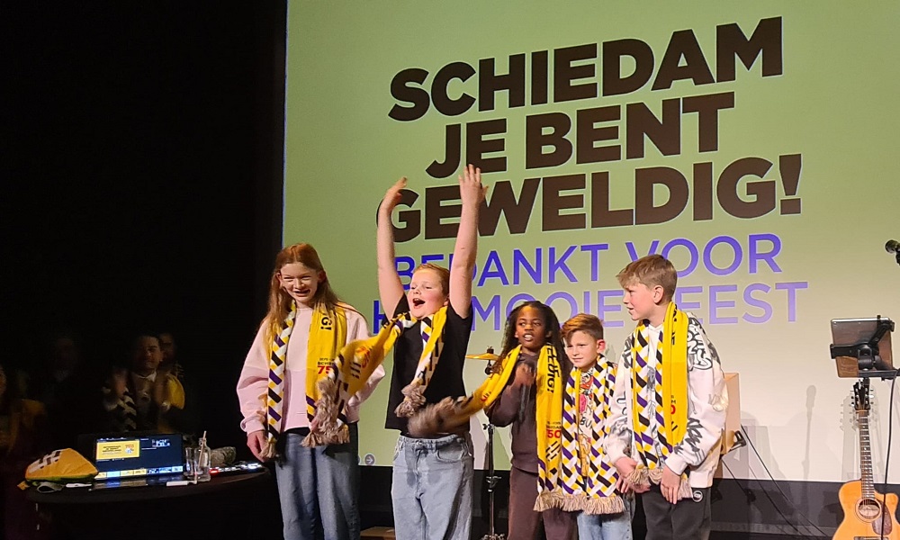 Feestelijke afsluiting viering Schiedam 750 jaar stadsrechten