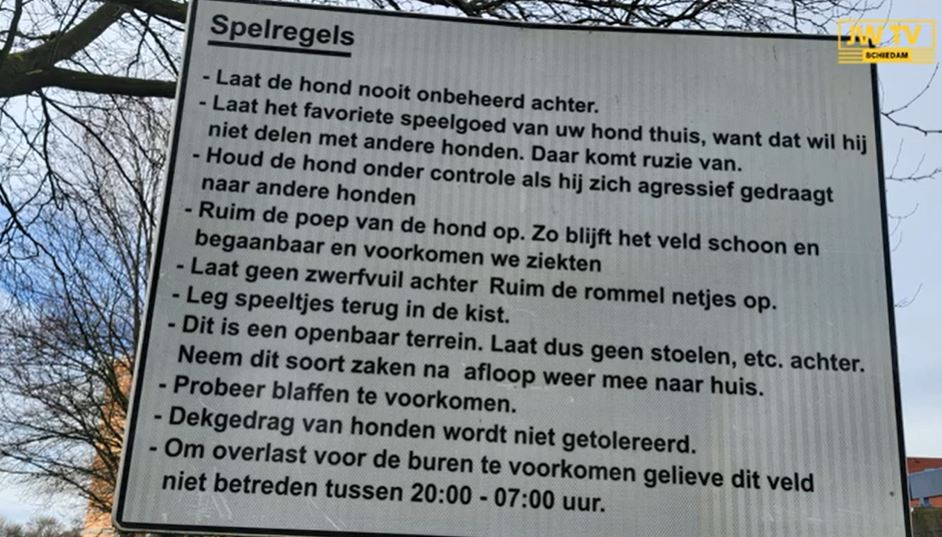 'Regels hondenspeeltuin slaan door'