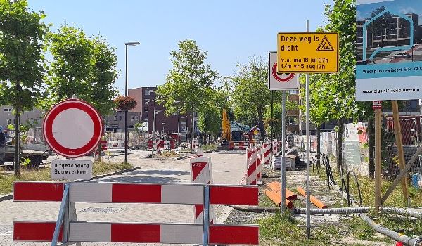 Stuk Parkweg tussen Van Haarenlaan en Nolenslaan afgesloten