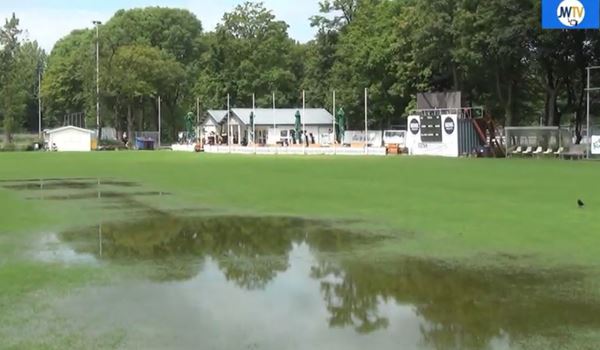 Cricketveld Excelsior'20 staat onder water