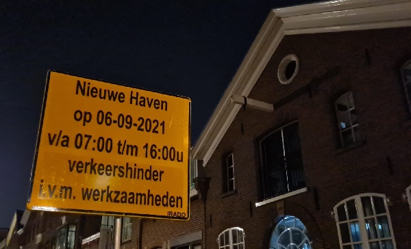 Verkeershinder op de Nieuwe Haven