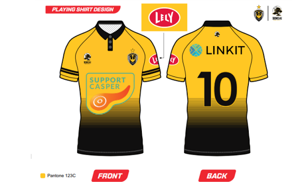 Excelsior'20 Cricket presenteert nieuw shirt met ook nieuwe sponsornamen