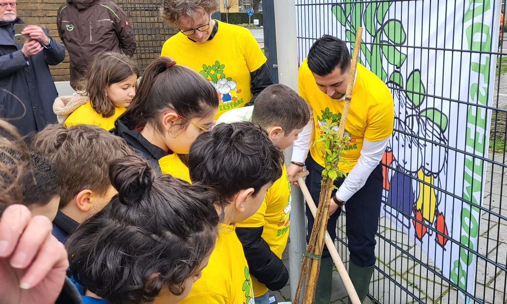 Het is ook in Schiedam Nationale Boomfeestdag