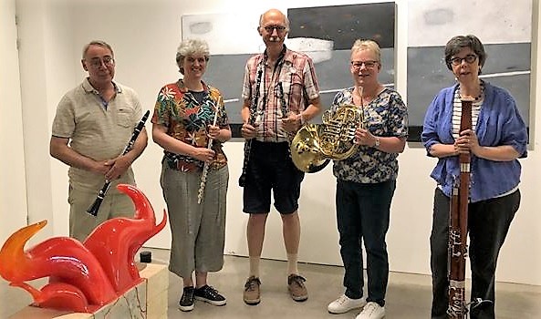 Lichtspel bij optreden Blaaskwintet 010