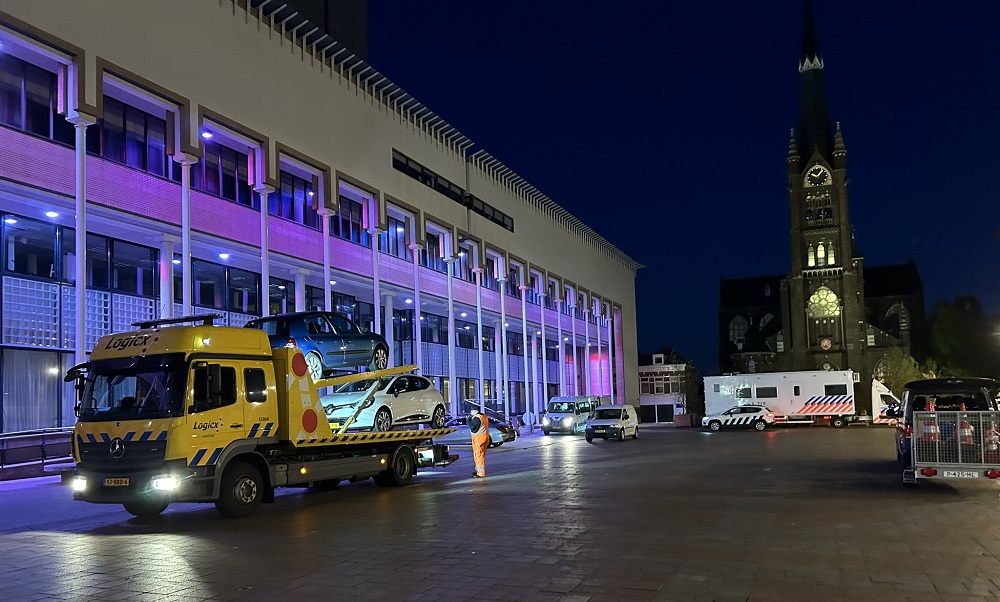 Grootschalige verkeerscontrole in Schiedam Centrum