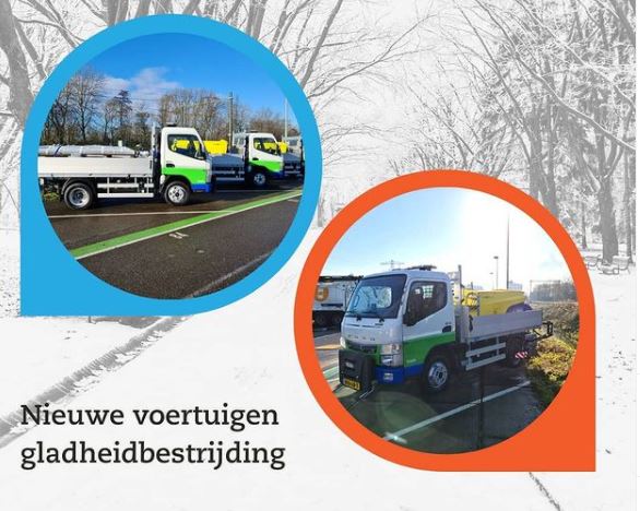 Drie nieuwe voertuigen voor gladheidbestrijding kunnen vandaag meteen aan de bak