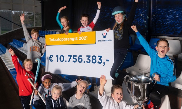Clubs uit Schiedam halen € 27495 op met Grote Clubactie 2021