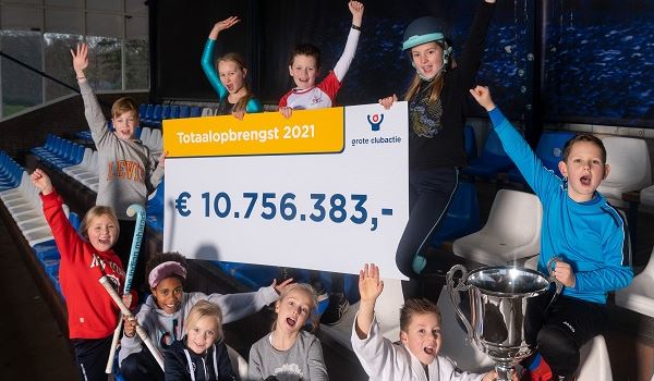 Clubs uit Schiedam halen € 27495 op met Grote Clubactie 2021
