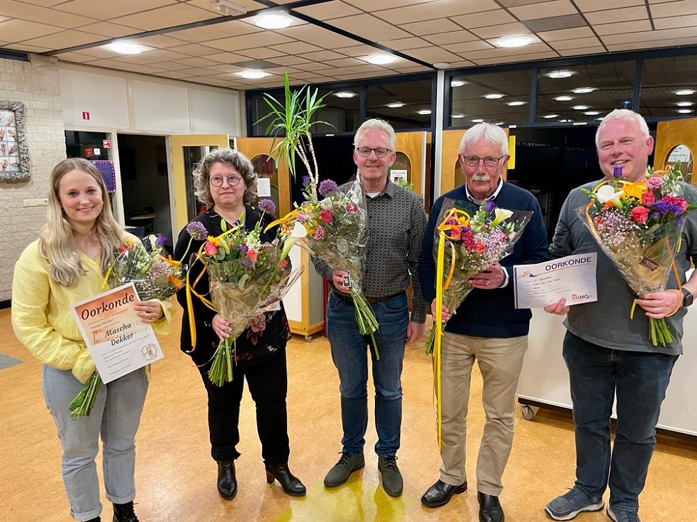 Jubilarissen bij CMV Harpe Davids Schiedam