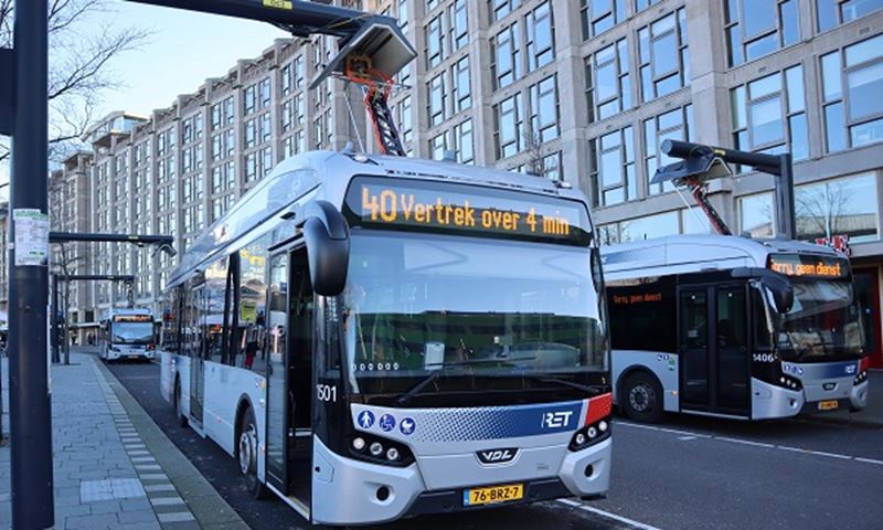 Meer elektrische bussen in Schiedam
