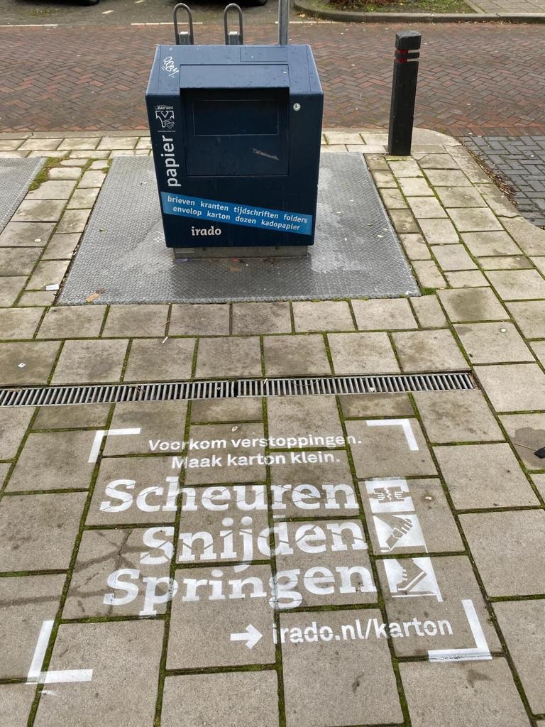 Voorkom verstoppingen: maak karton klein